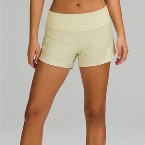 * Lululemon speed up short mid rise lined 4”